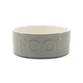 Scruffs | Classic Dog Food Bowl | Grey - 19cm