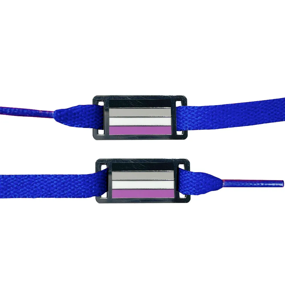 Shoelace Tags - Asexual Flag