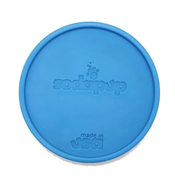 SodaPup Ultra-Durable Enrichment Snacking Coin For Dogs (Round / Blue Air)