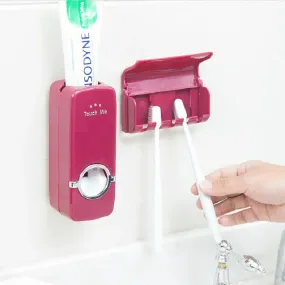 SqueezeEase™ Toothpaste Squeezer & Holder Set