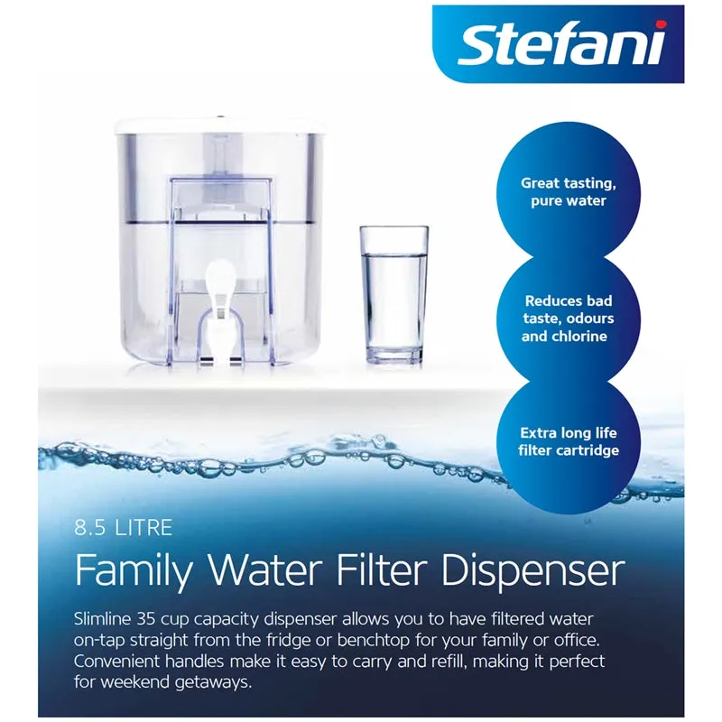 Stefani 8.5L On Bench Water Filter Dispenser no odour