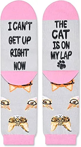 Unique Gifts for Cat Lovers Cat Presents for Women Birthday Christmas Mothers Day Gifts for Her Cat Socks