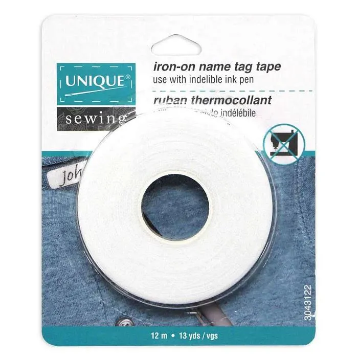 Unique Iron-On Name Tag Tape