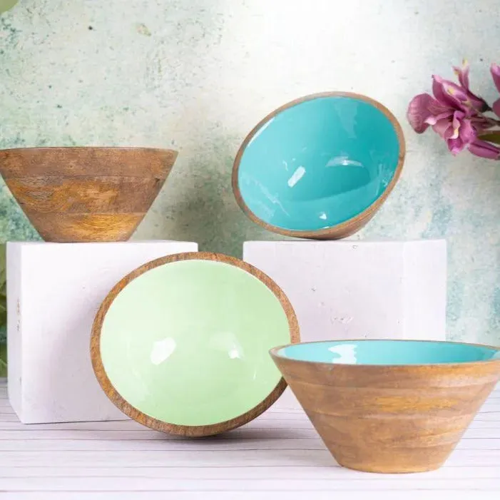 Vihana Wooden Serving Dip Bowl