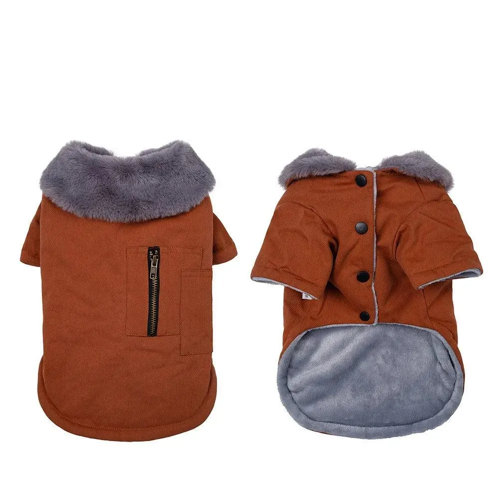 Warm Two-Legged Dog Vest for Autumn & Winter