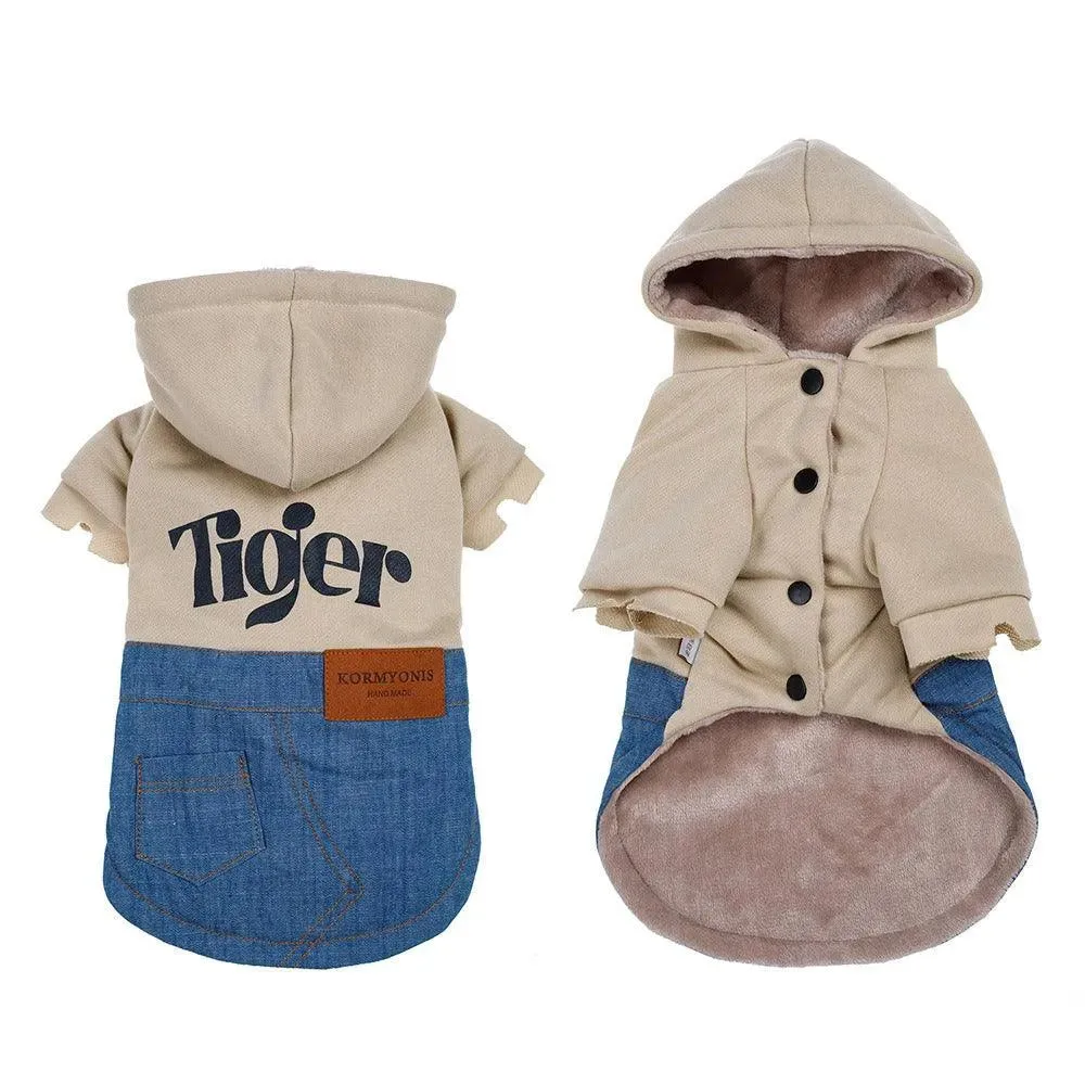 Warm Two-Legged Dog Vest for Autumn & Winter