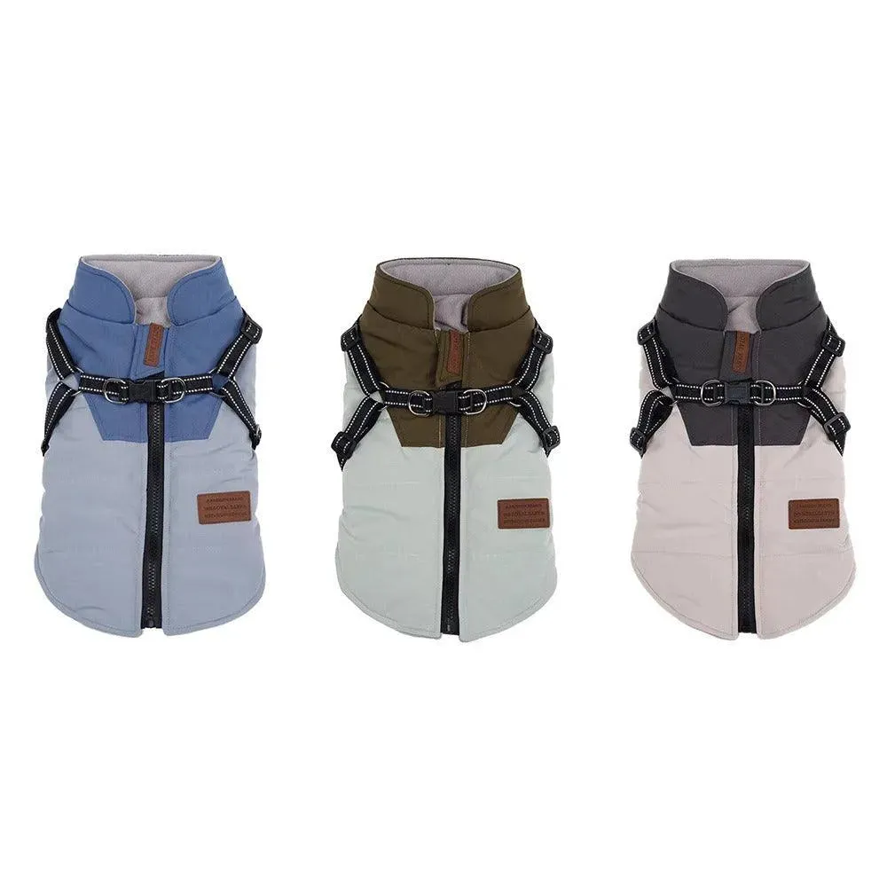 Warm Two-Legged Dog Vest for Autumn & Winter