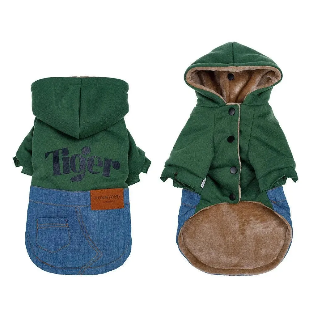 Warm Two-Legged Dog Vest for Autumn & Winter