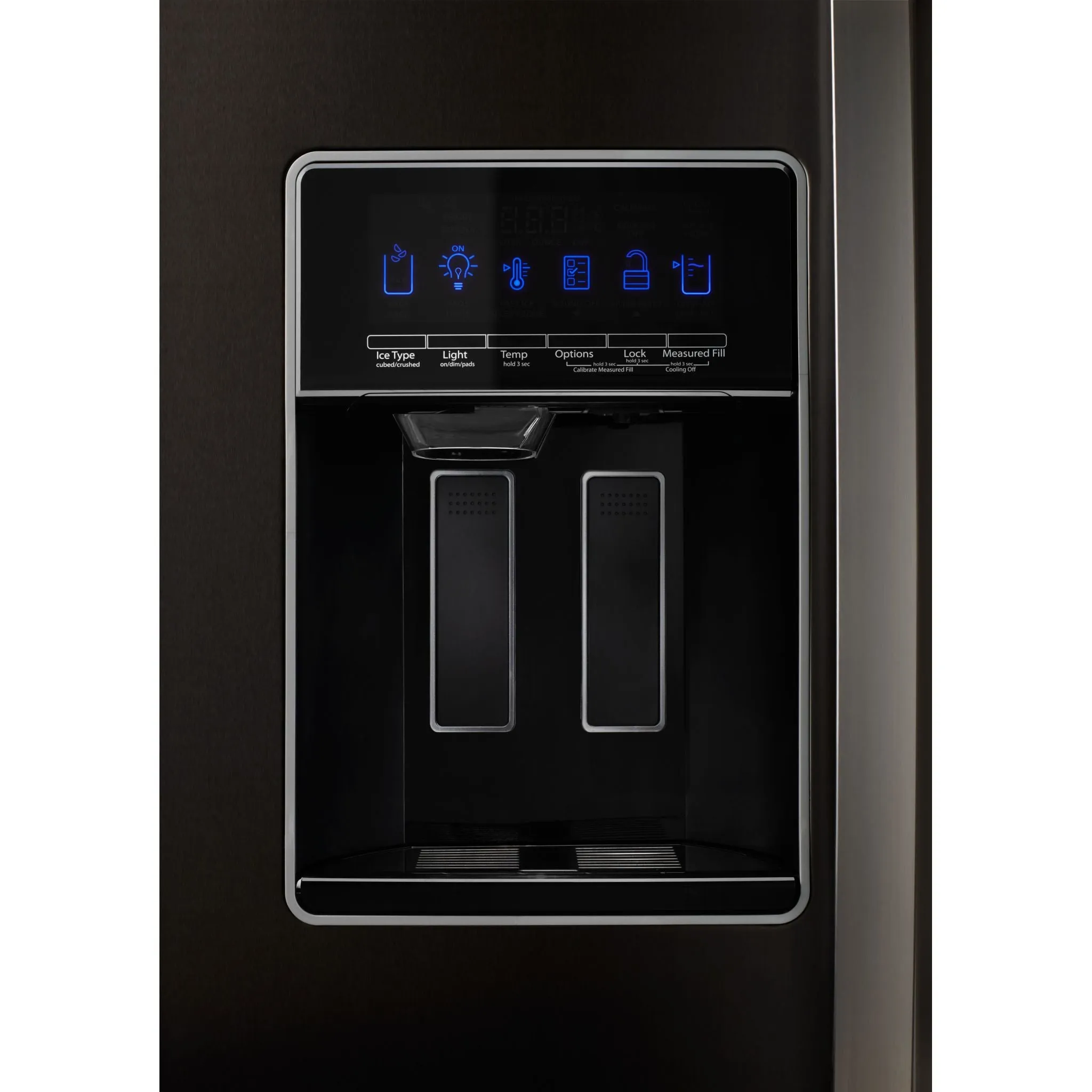 Whirlpool Side x Side Fridge (WRS588FIHV) - Black Stainless