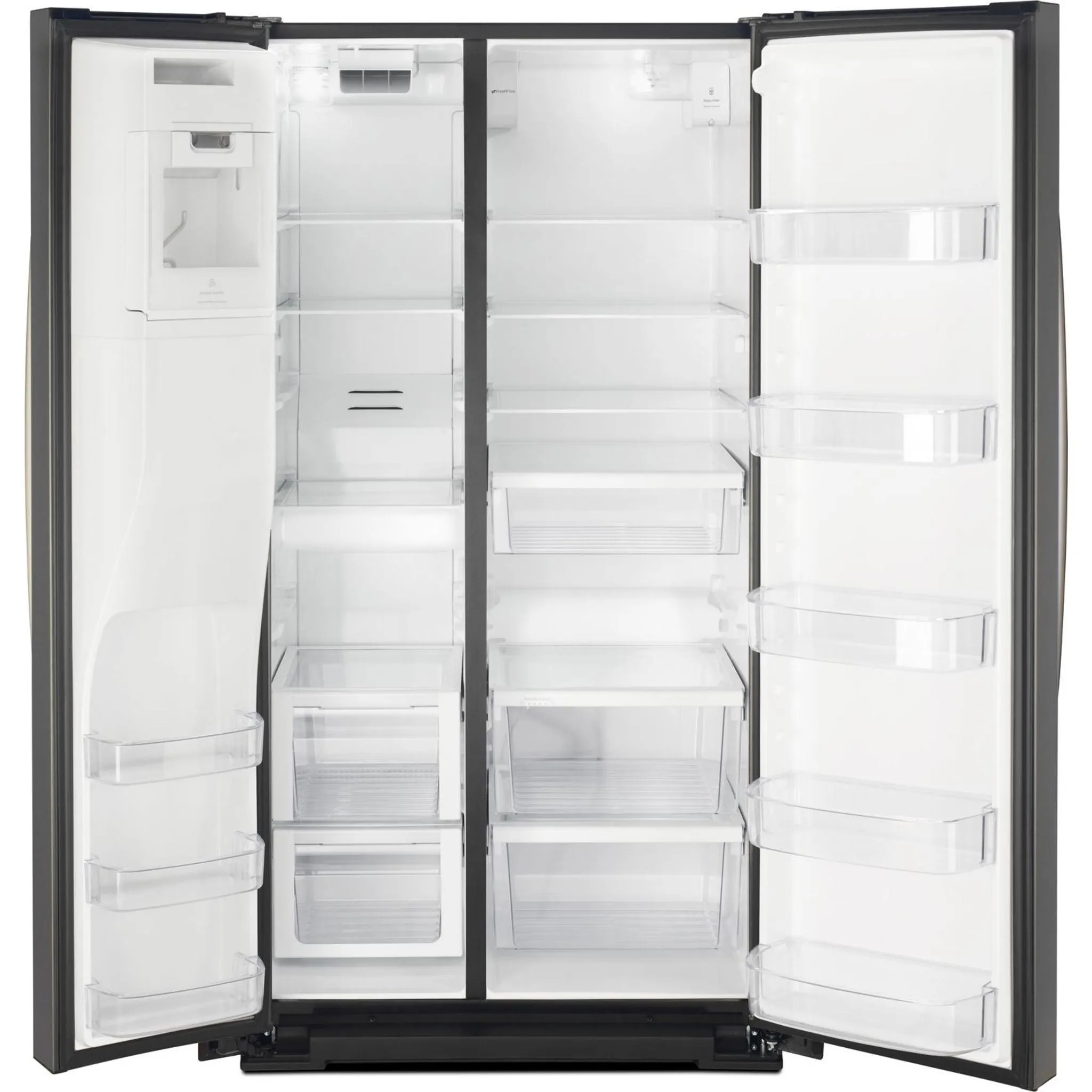 Whirlpool Side x Side Fridge (WRS588FIHV) - Black Stainless