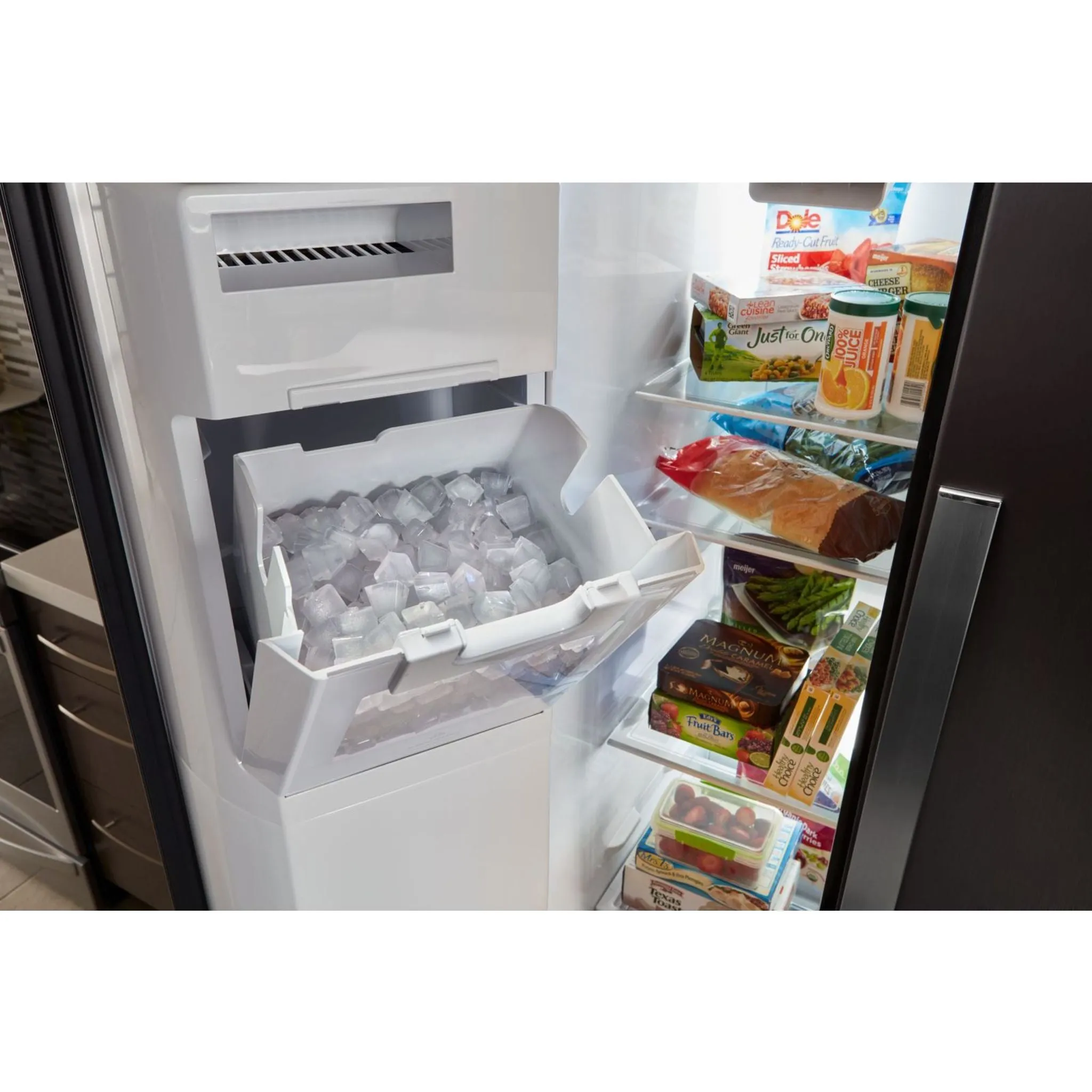 Whirlpool Side x Side Fridge (WRS588FIHV) - Black Stainless