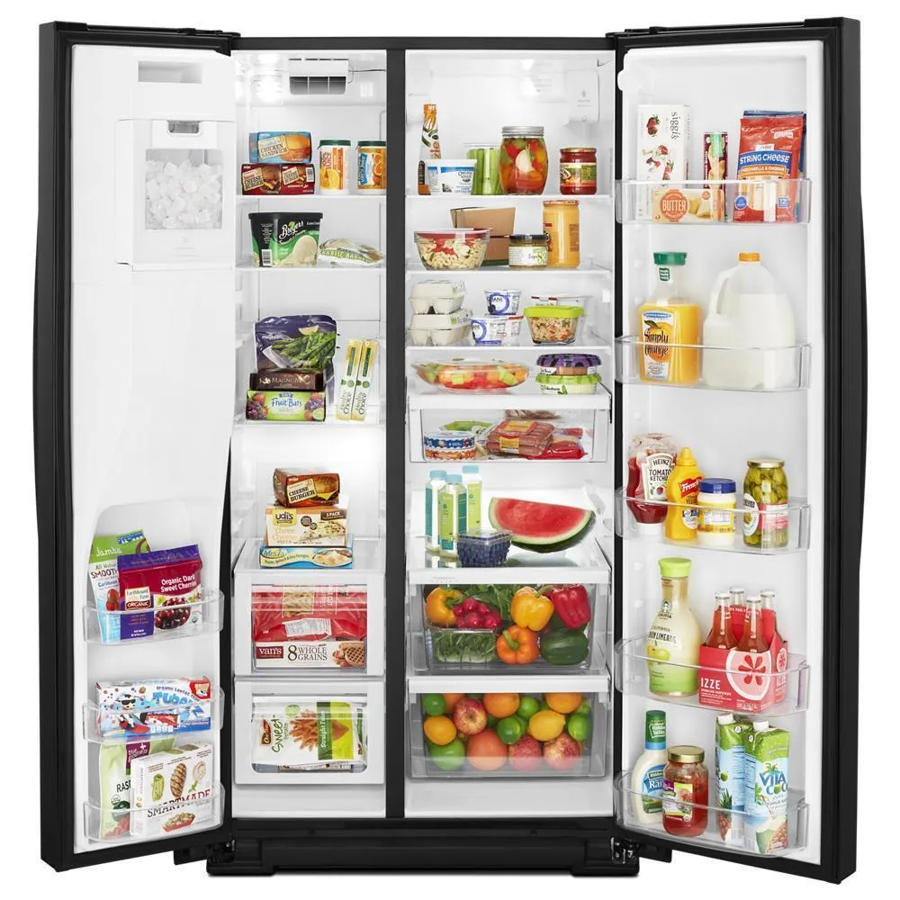 Whirlpool WRS588FIHB 36-inch Wide Side-by-Side Refrigerator - 28 cu. ft.