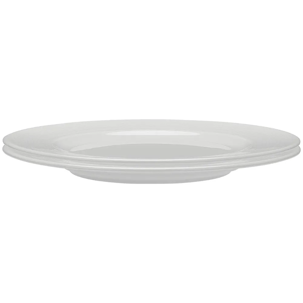 White Porcelain Dinner Plates 26cm Set of 2 - Geneviève Lethu Dinnerware