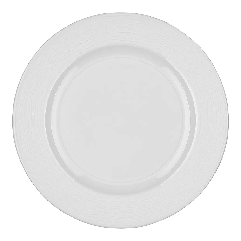 White Porcelain Dinner Plates 26cm Set of 2 - Geneviève Lethu Dinnerware