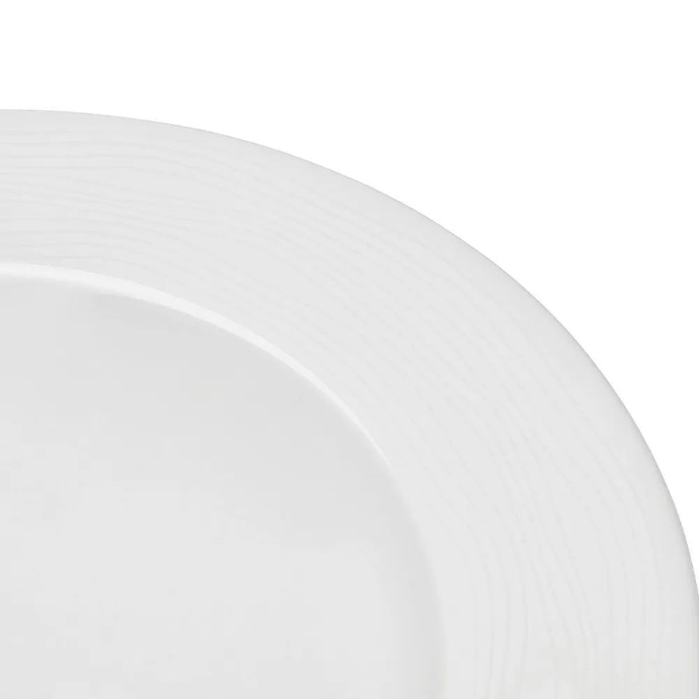 White Porcelain Dinner Plates 26cm Set of 2 - Geneviève Lethu Dinnerware