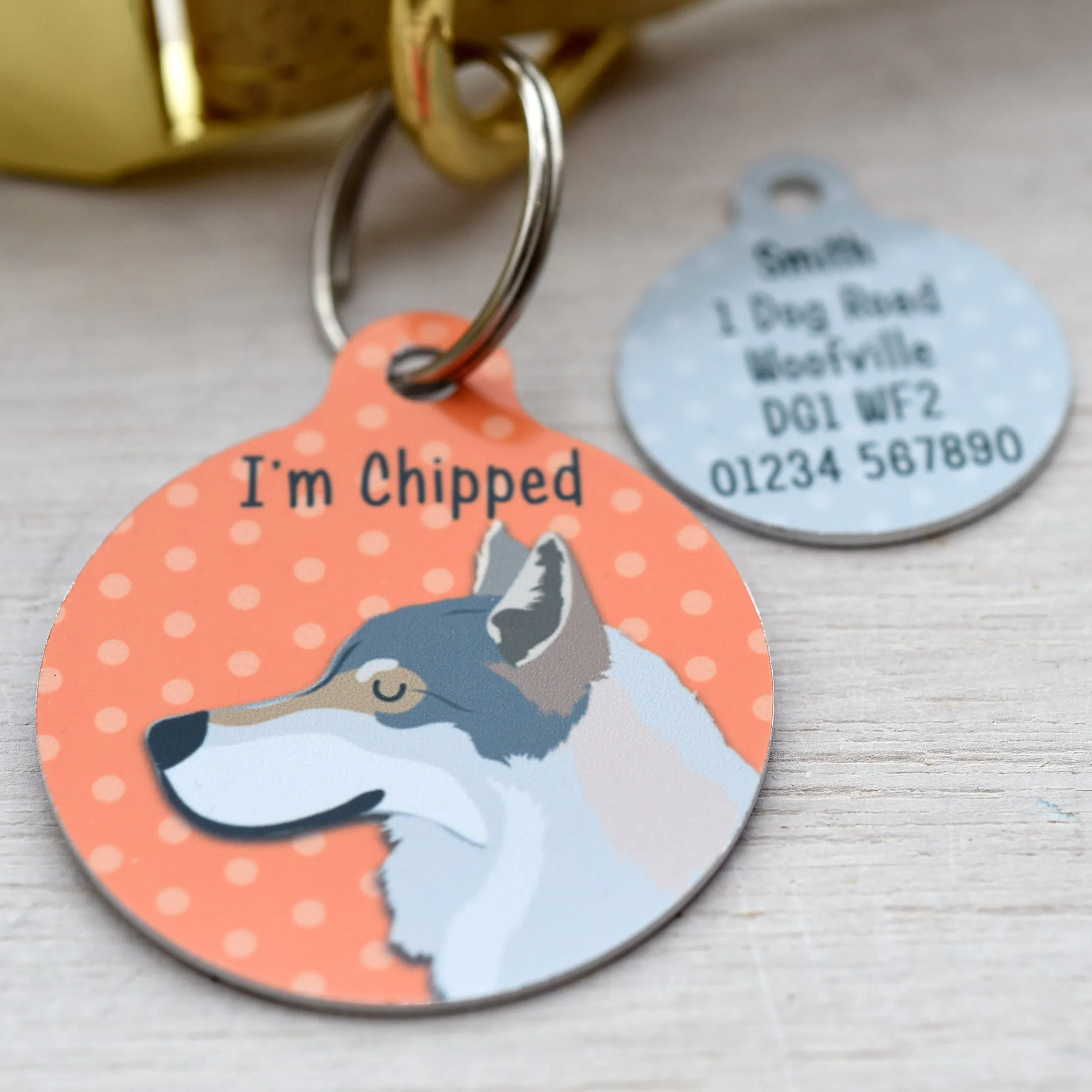 Wolfdog Personalised Dog ID Tag