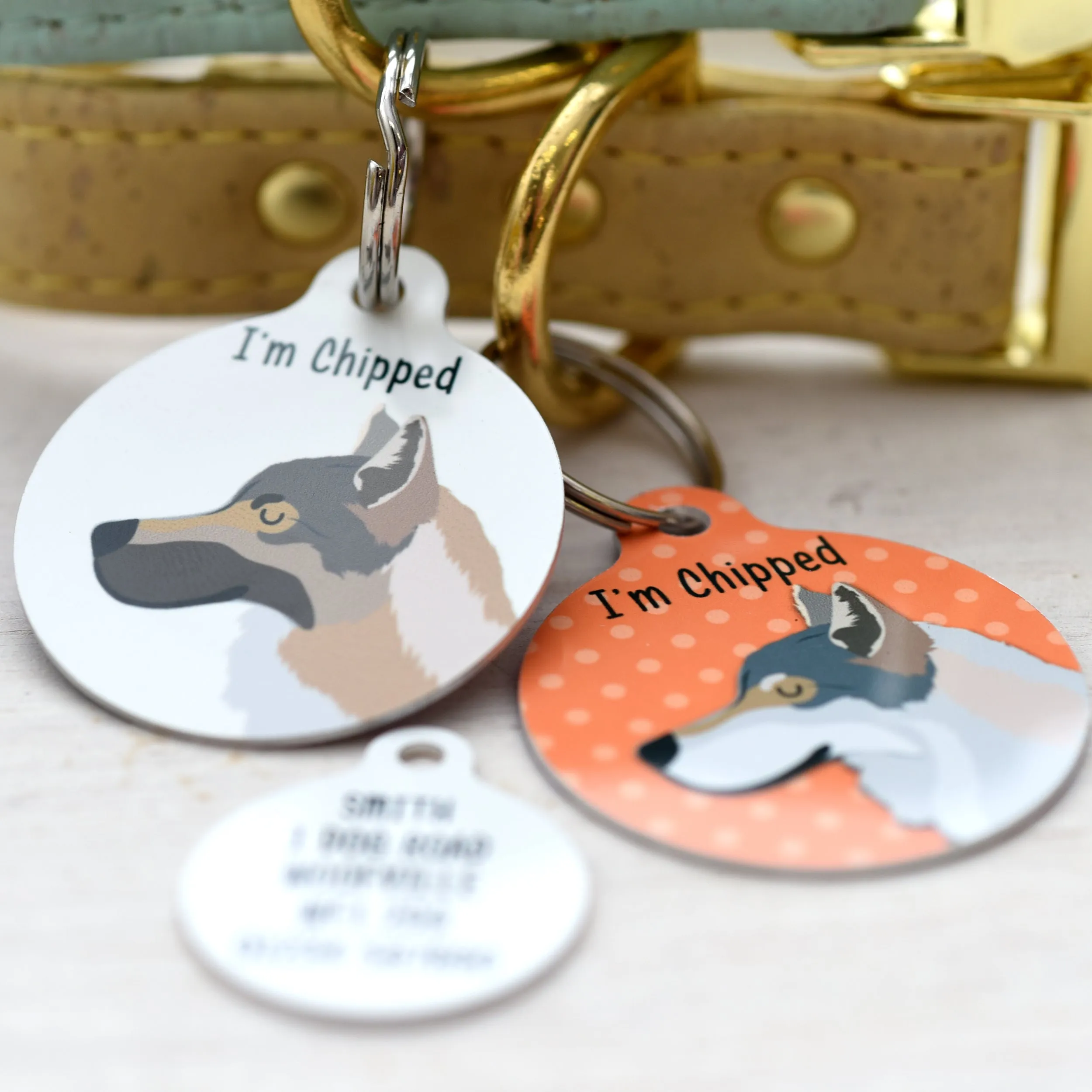 Wolfdog Personalised Dog ID Tag