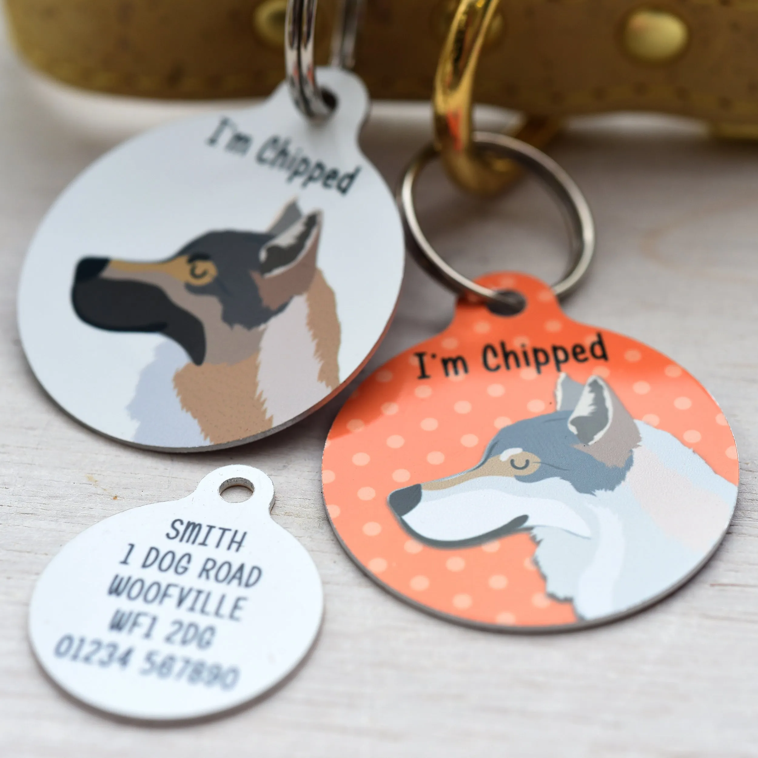 Wolfdog Personalised Dog ID Tag