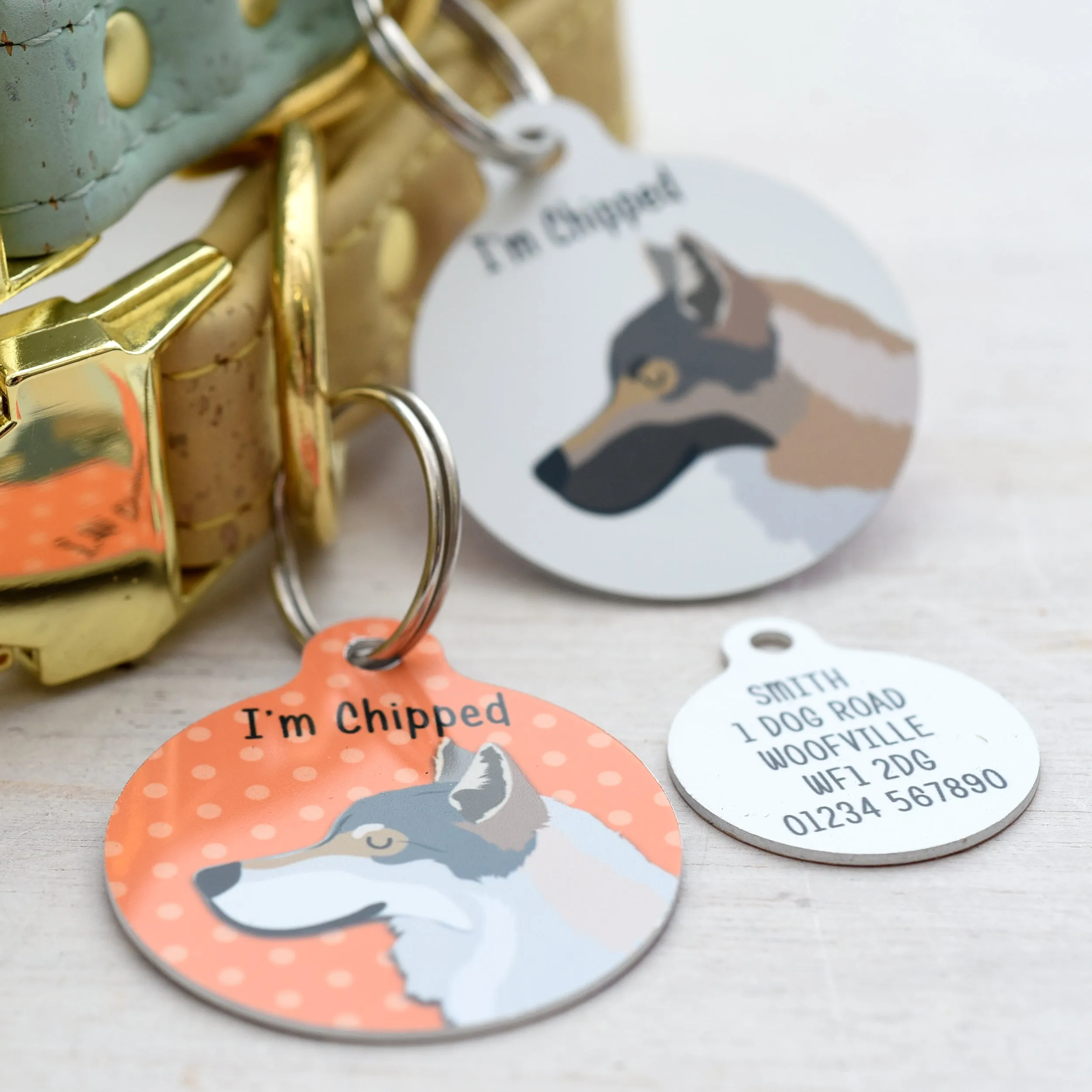 Wolfdog Personalised Dog ID Tag