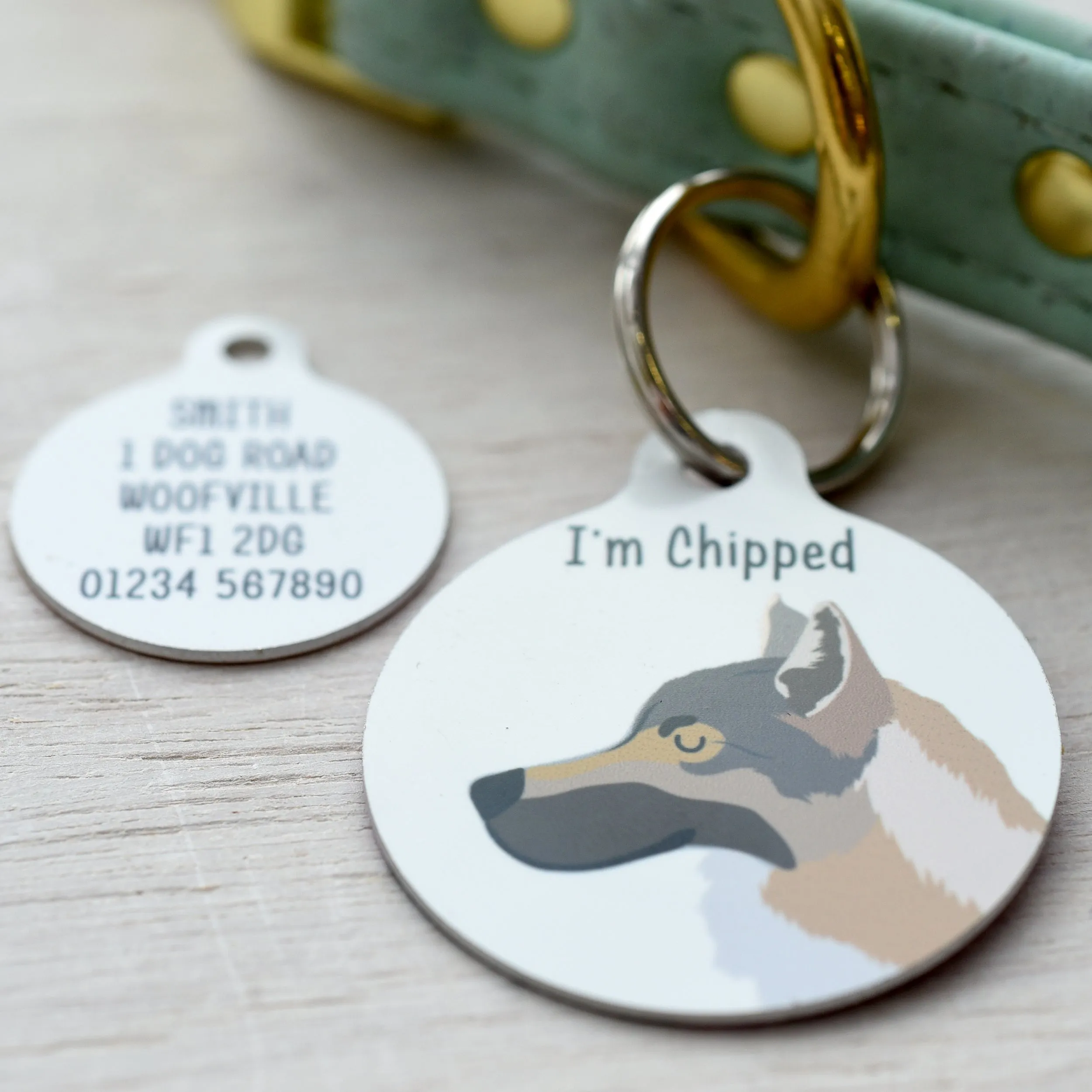 Wolfdog Personalised Dog ID Tag