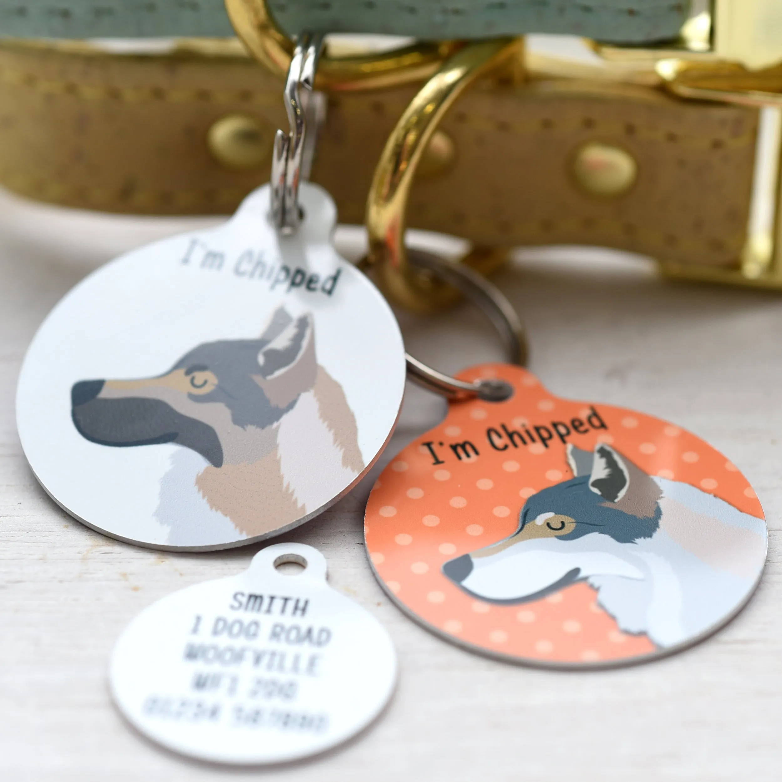 Wolfdog Personalised Dog ID Tag