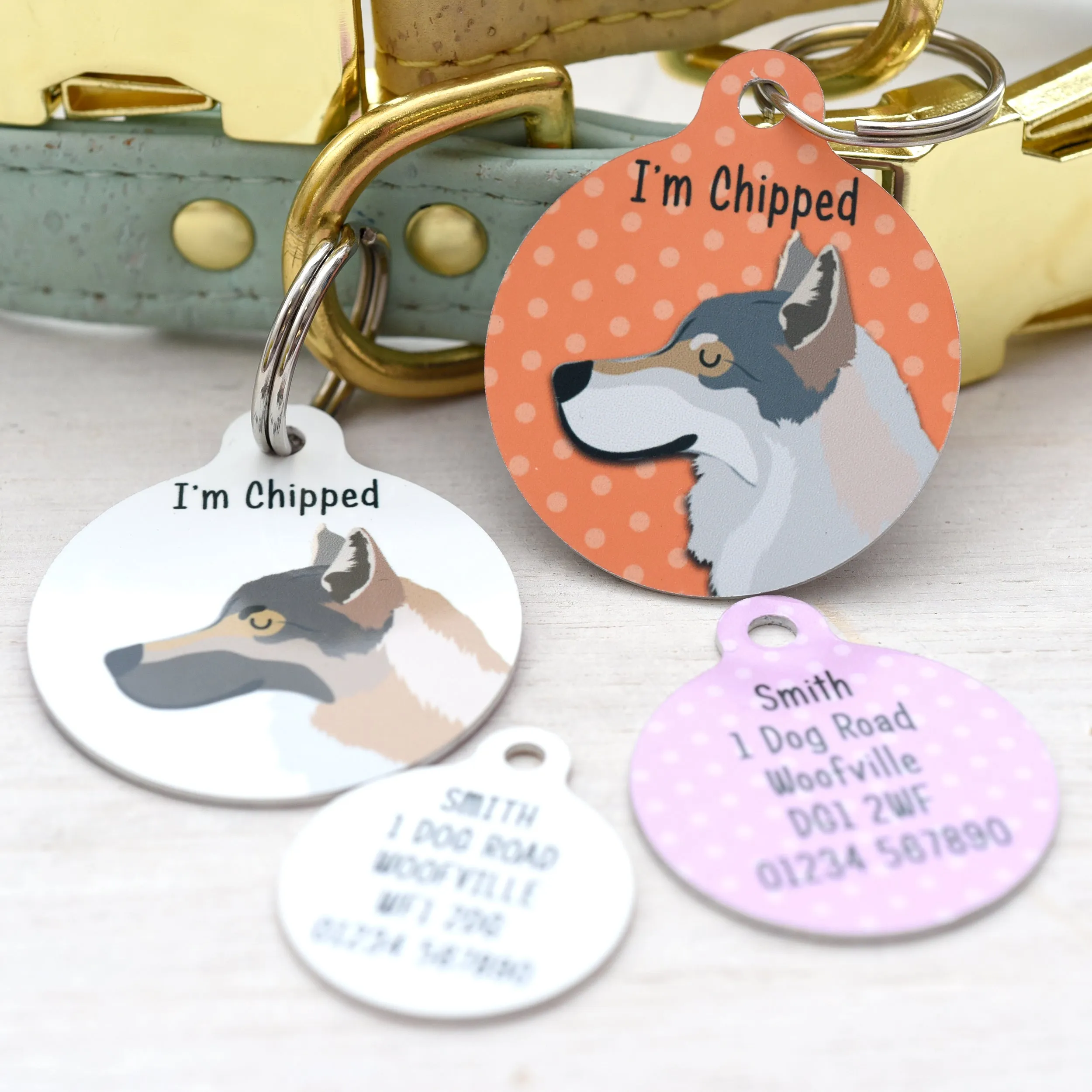 Wolfdog Personalised Dog ID Tag