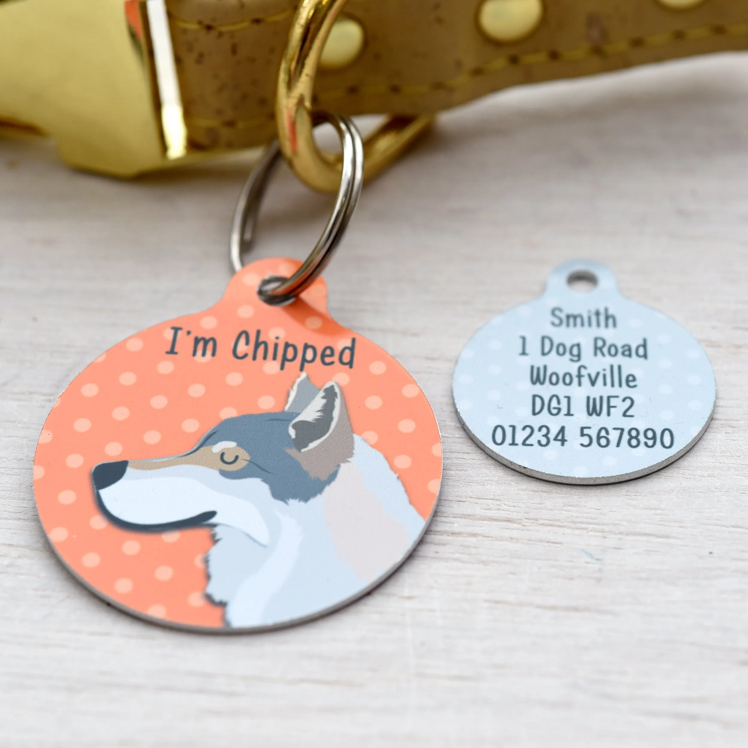 Wolfdog Personalised Dog ID Tag