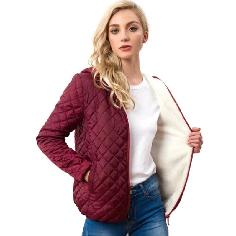 Womens Hooded Jackets Casual Warm