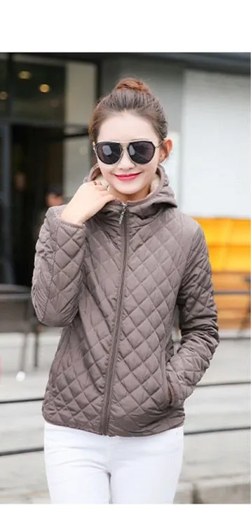 Womens Hooded Jackets Casual Warm